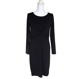 Gap Twist Front Maternity Sweater Dress Black Med